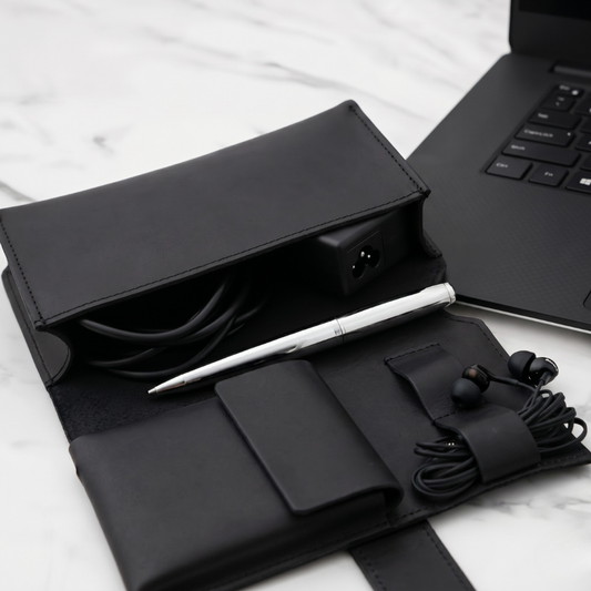 Leather Tech & Accessory Roll