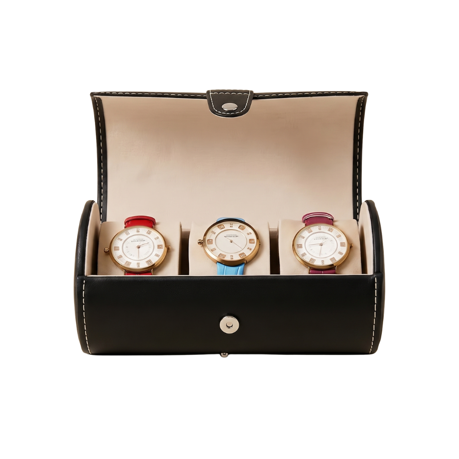 Premium Leather Watch Roll