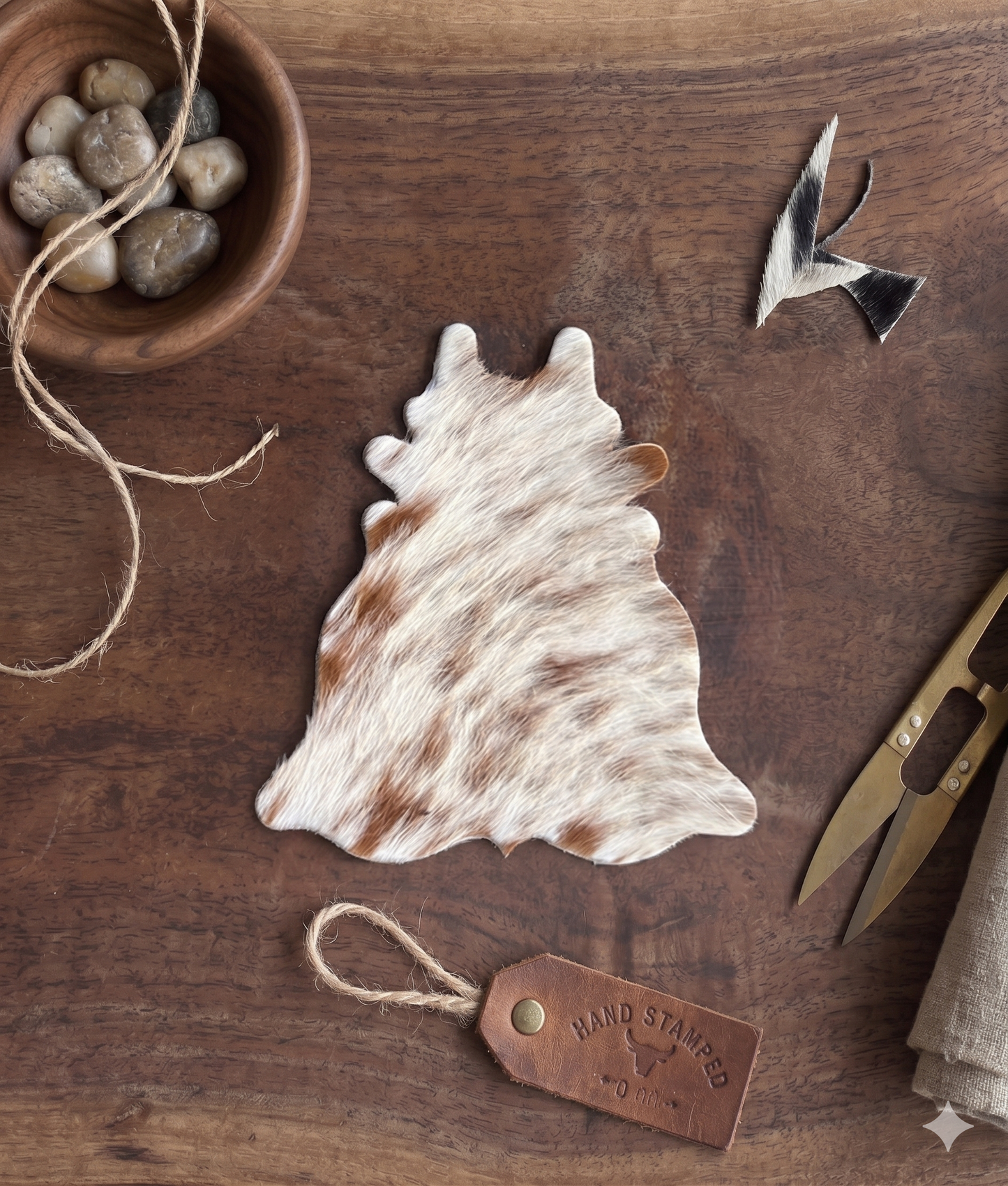 Artisanal Cowhide Rug Coaster
