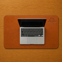 Leather Desk Mat - Cognac Tan