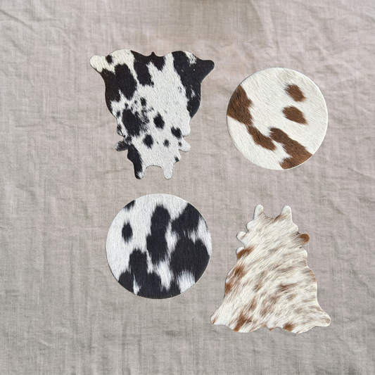 Artisanal Cowhide Rug Coaster